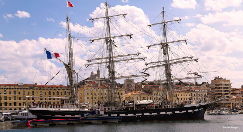 cities, sea, vieux, architecture, france, panoramic, panorama, 1080P, urban, port, monuments, harbor, provence, marseille