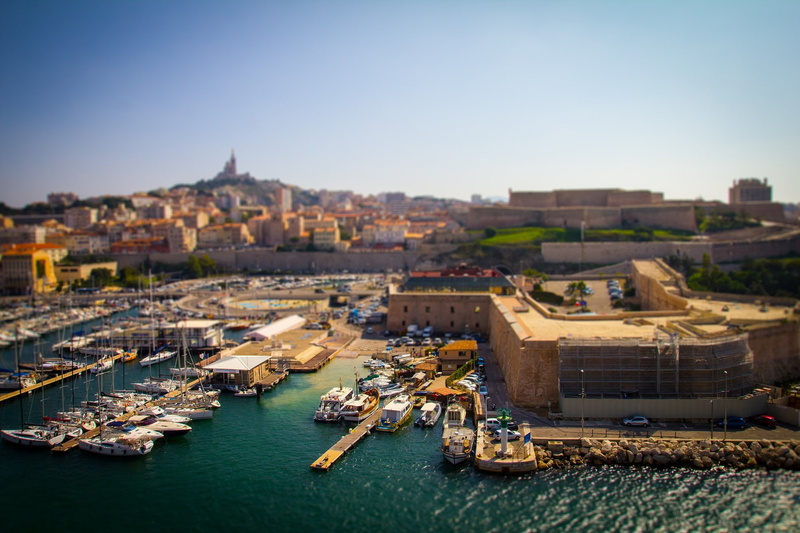 vieux, port, panoramic, provence, cities, monuments, marseille, harbor, urban, panorama, france, sea, 1080P, architecture