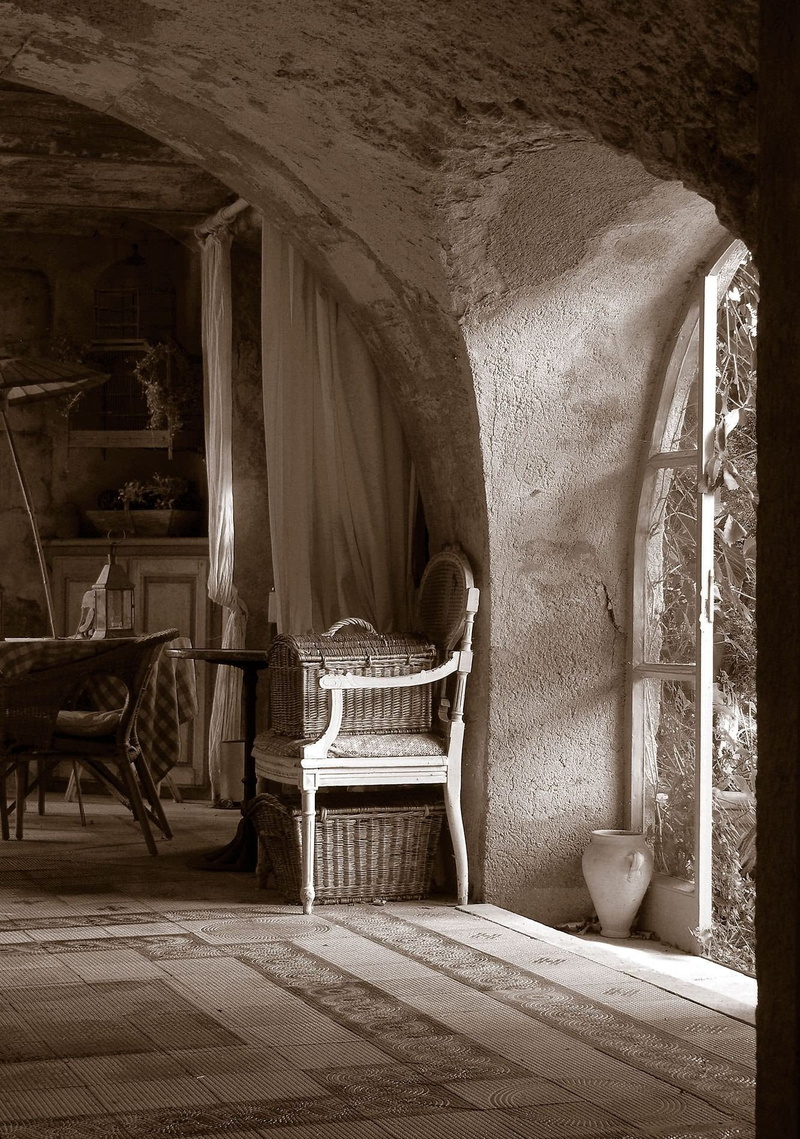 house, no People, architecture, absence, armchair, chair, wood - material, provence, rocking chair, côte d  azur, furniture, country style, mediterranean