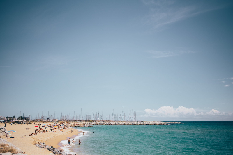 vacation, architecture, horizon, cloud - sky, Ocean, mediterranean, tourists, water, riviera, sunny, Spanish, relaxation, view, Swimming, nature, beauty in nature