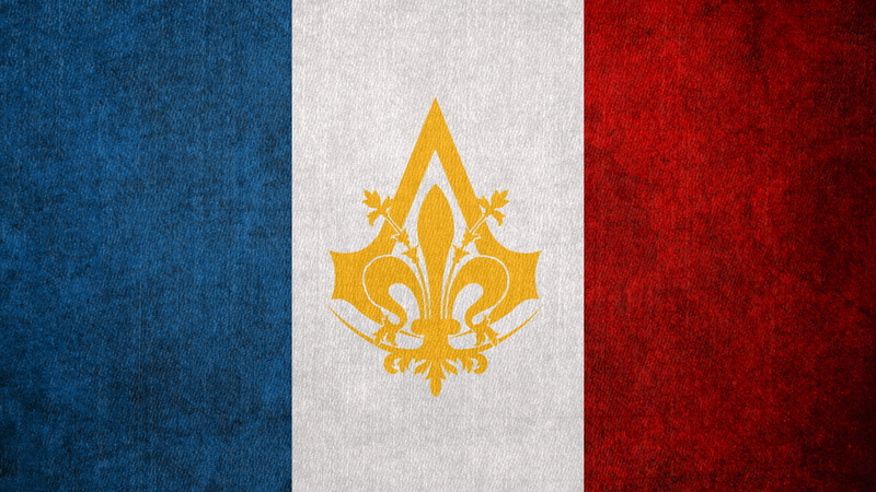 assassins creed, France, 1080P, Flag