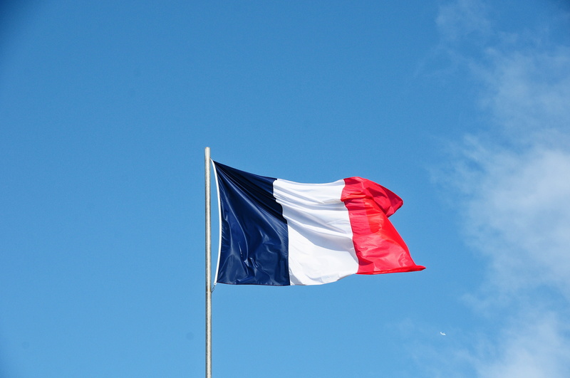 low angle view, freedom, day, emotion, pavilion, public building, clear sky, rod, wind, french, country, independence, traditions, 4K, tribute, environment