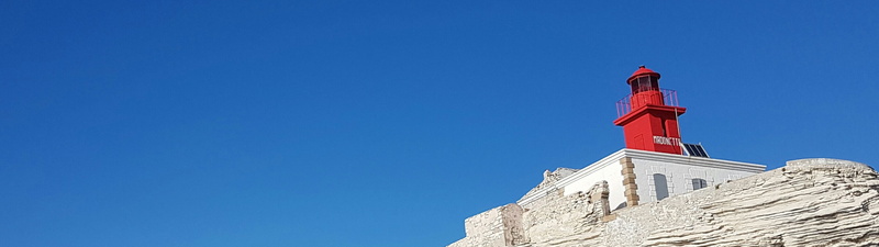 standing, the past, outdoors, france, bonifacio, tower, red, building, sky, copy space, independence, travel, clear sky, Dual Screen, Corsica, no people