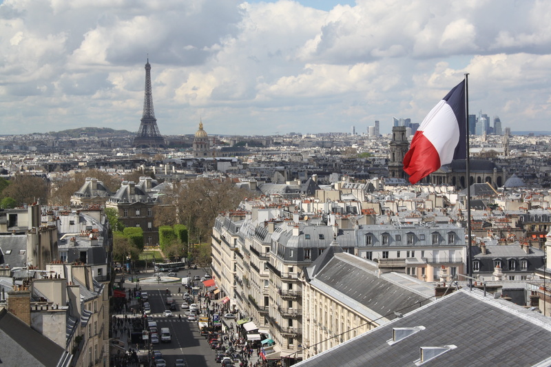 cloud - sky, crowd, Paris, City, Architecture, sky, monument, travel, building, pantheon, day, nature, travel destinations, 4K, building exterior, cityscape