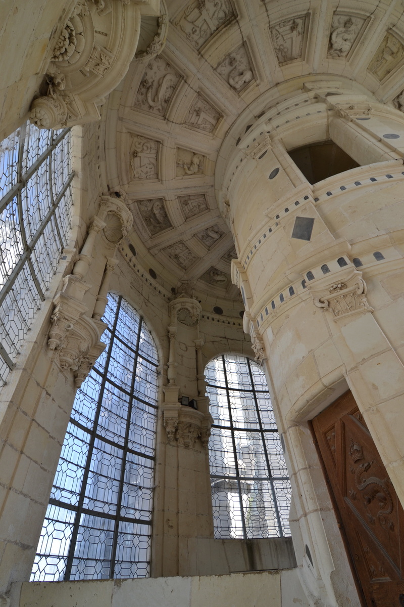 royal staircase, spiral staircase, window, low angle view, spirituality, the castle lantern, 4K, france, belief, place of worship, travel destinations