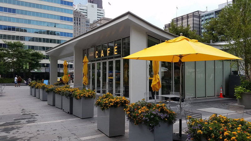 city, architecture, cafe, plant, no people, 2K, philadelphia, window, built structure, footpath, street, building, summer, day, flowers, potted plant