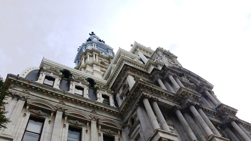 history, window, nature, buildings, hall, archi, building exterior, pennsylvania, architecture, skyline, low angle view, copy space, gray, angle, built structure