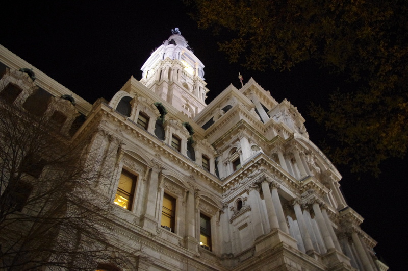 building, sky, 4K, Building, history, no people, travel destinations, belief, low angle view, philadelphia, architecture, illuminated, historic, City Hall