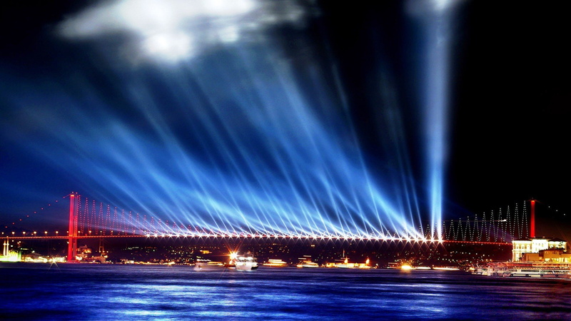 world, bridge, building, city, architecture, travel, sky, night, 1080P, korea, banpo, seoul