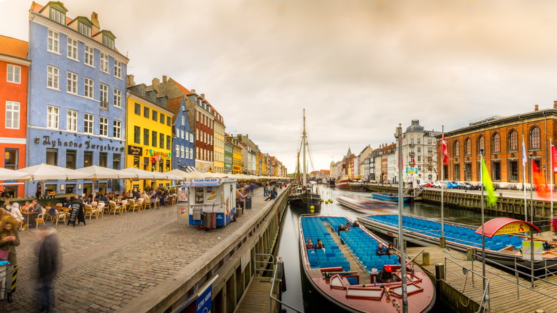 old building, building exterior, travel destinations, copenhagen, peaceful, transportation, buildings, facade, people, sailing ships, overcast, lake, urban