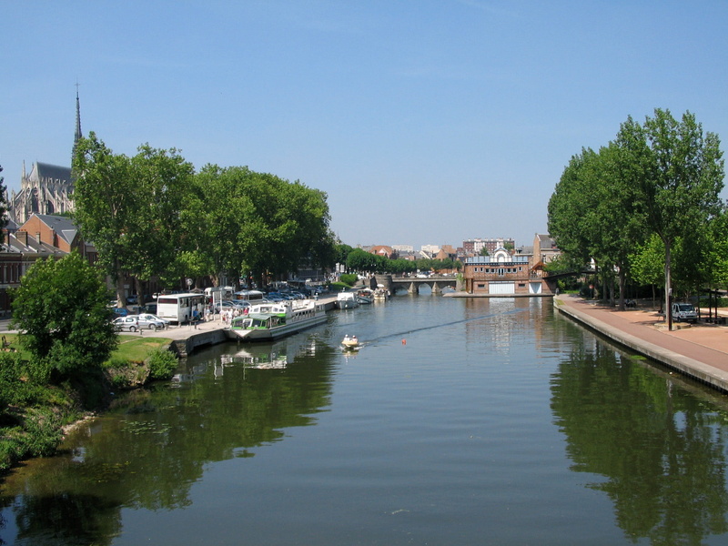 photos, europe, landscapes, day, yacht, reflection, plant, landscape, public domain, Boulevard, nature, River Somme, water, building exterior, sky, built structure