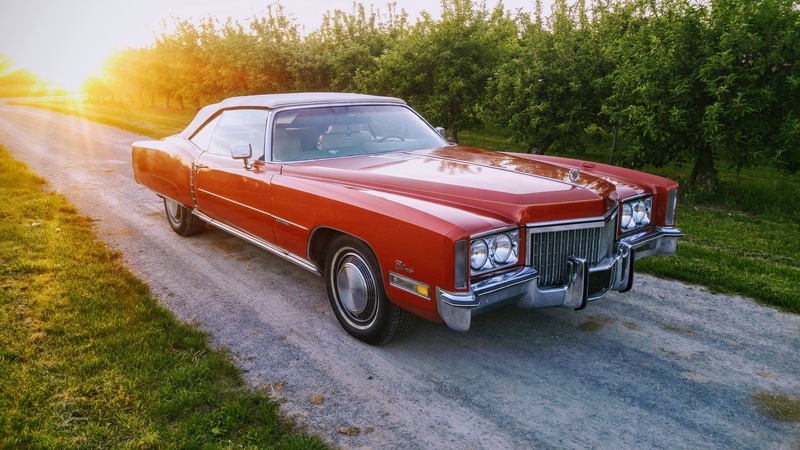 day, rarity, 5K, nature, grass, sunlight, american, vintage car automobile, retro, v8, driving, cadillac, retro styled, nostalgic, north america, us vehicle