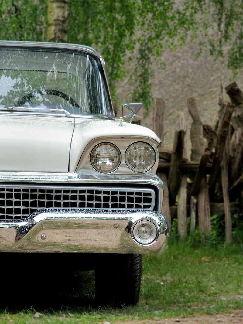 day, motor vehicle, old, sheet, vintage car, metal, crom, white, focus on foreground, transportation, no people, old car, retro styled, mode of transportation