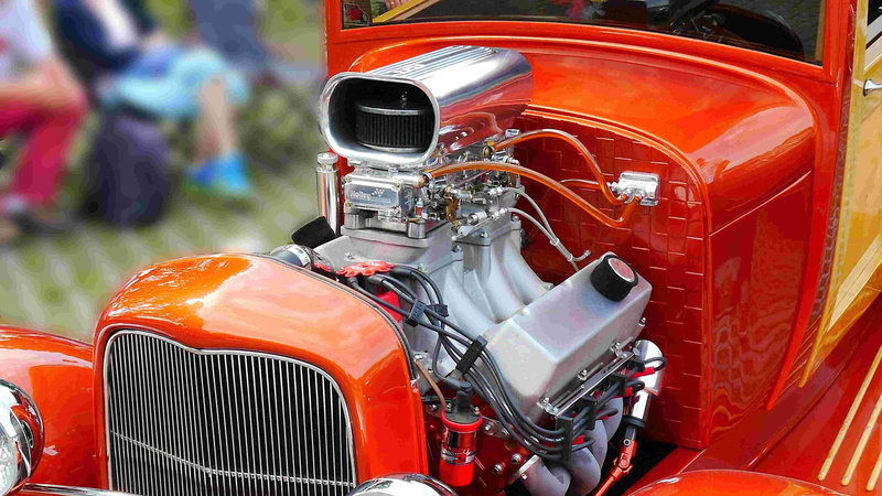 close-up, outdoors, crom, mode of transportation, metal, transportation, orange color, wheel, headlight, drive, nostalgia, automobile industry, occupation