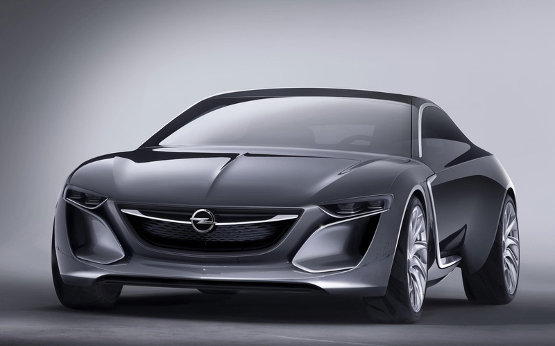 car, opel, 2013, 2K, cars, monza, black, sports, concept