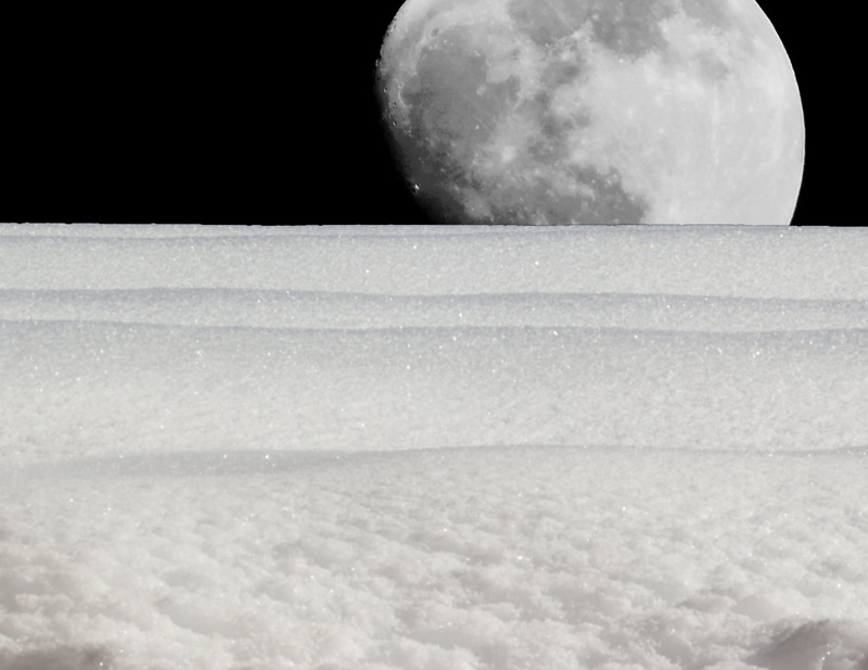 outdoors, ache, no people, moon, black background, cold temperature, snow, 1080P, snowing, winter, scenics - nature, night, space, frozen, landscape, digital composite