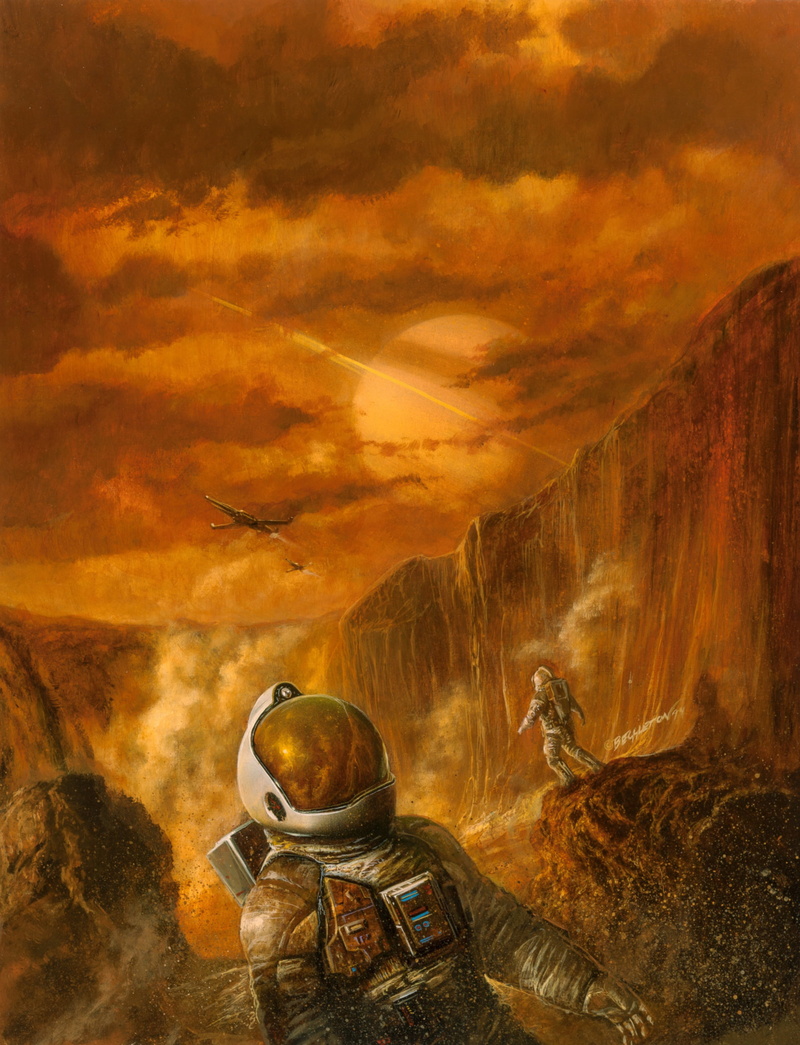 Bob Eggleton, 2K, space suit, planet, science fiction, Pulp Magazine