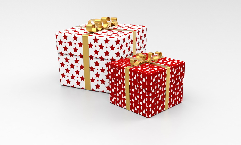 santa, box, giftbox, golden, what, container, ribbon, decorative, 4K, happy, large group of objects, question, cut out, new, symbol, waiting, boxes, white background
