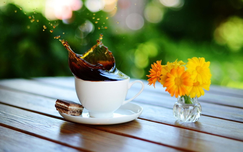 motion, pictures, 1080P, drops, hd, coffee, splash, bokeh, life, drinks