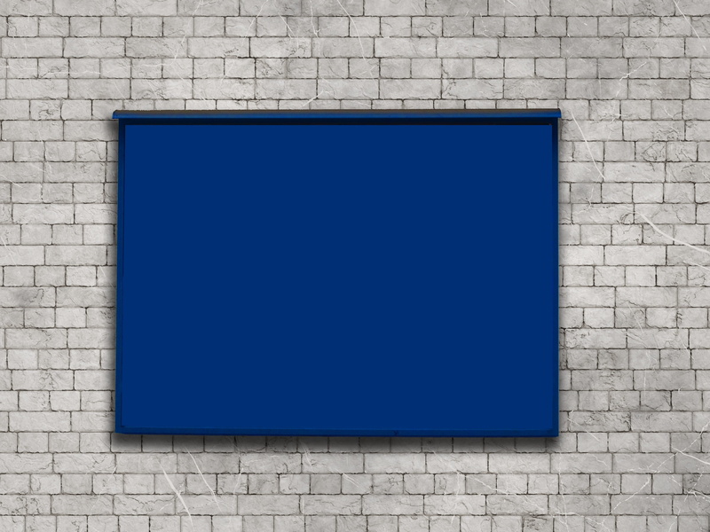 2K, mockup, blue, communication, outdoor advertising, architecture, single object, no people, silver colored, advertising, reklameschild, advertising sign