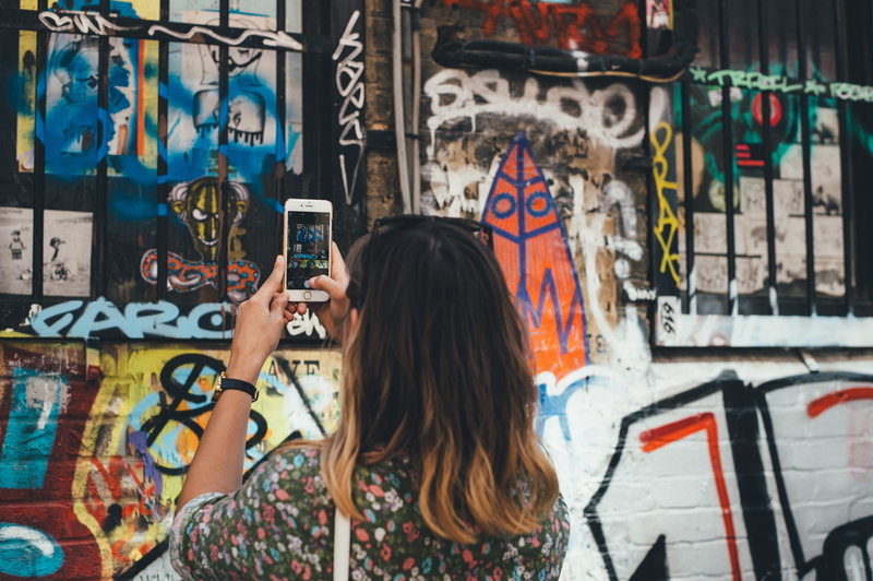 creativity, shirt, adult, one woman only, paintings, women, street art, one Person, city, graffiti, leisure activity, picture, mural, people, wall - building feature