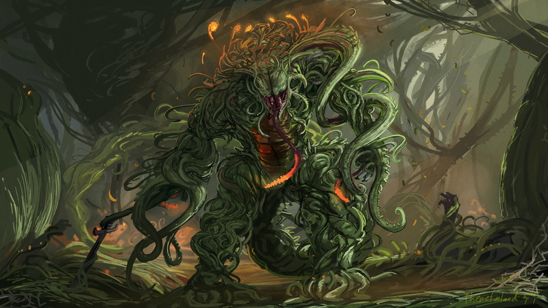 forest, plankton, monster, a product of nature, stranger, plant, 4K, mutant, fantasy