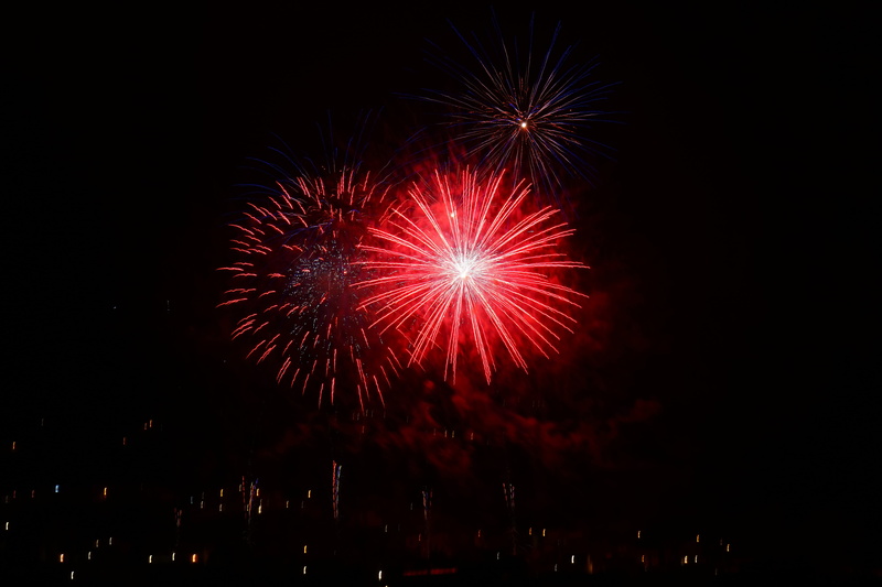 motion, long exposure, entertainment event, celebration, light, explosive, low angle view, firework display, no people, star, bomb, shower of sparks, excitement