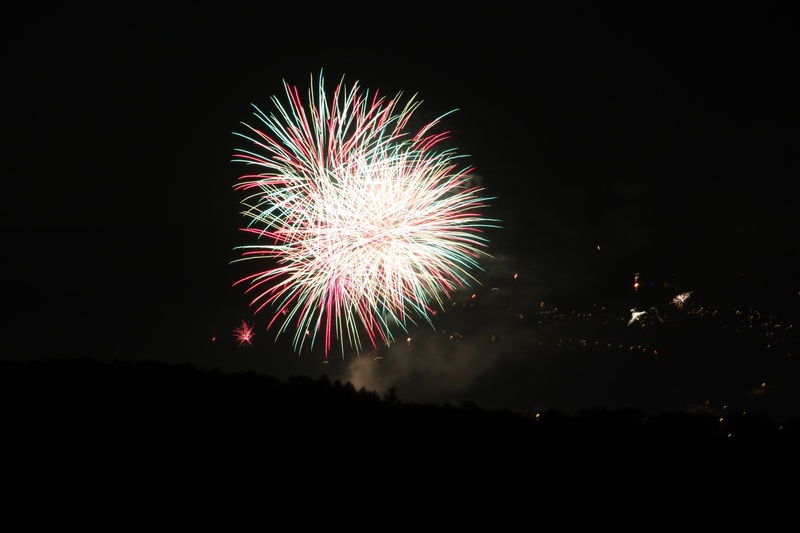 dark, fireworks, 2K, no people, event, new years eve, glowing, shower of sparks, copy space, arts culture and entertainment, long exposure, exploding