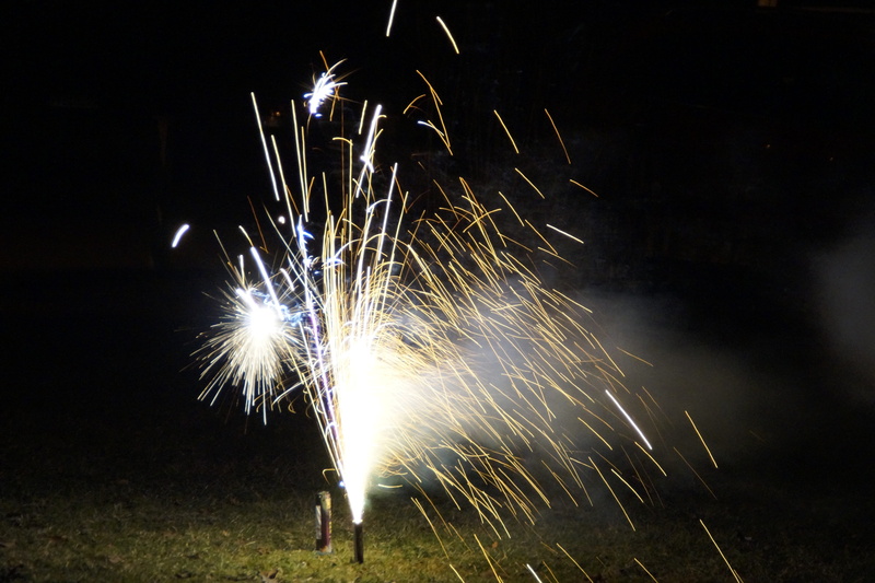 light, shower of sparks, blurred motion, New YearS Eve, New YearS Day, night, day, burning down, radio, no people, outdoors, exploding, eve, s, long exposure