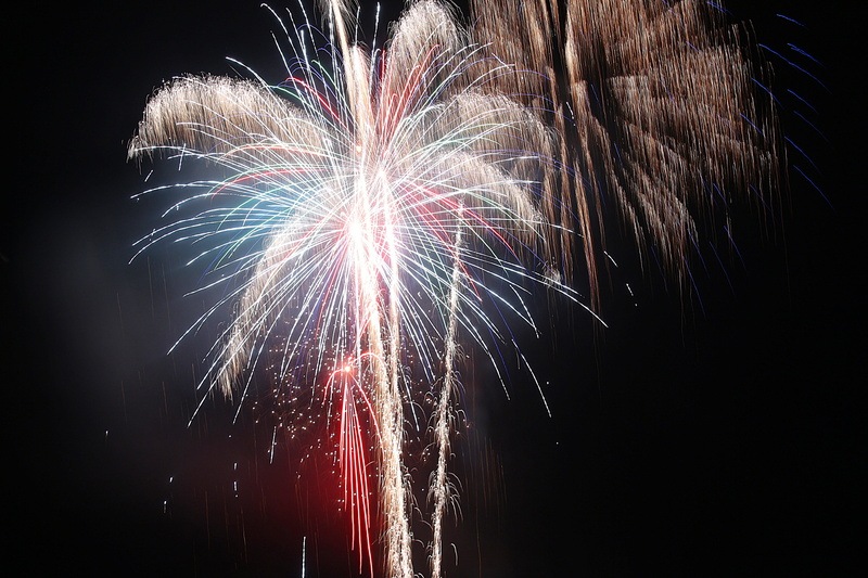 glowing, 5K, illuminated, rocket, night, colorful, shower of sparks, pyrotechnics, dark, sky, color, multi colored, smoke, motion, firework display, new years eve