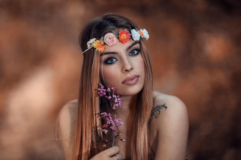the beauty, Alessandro Di Cicco, 1080P, Aphrodite, wreath