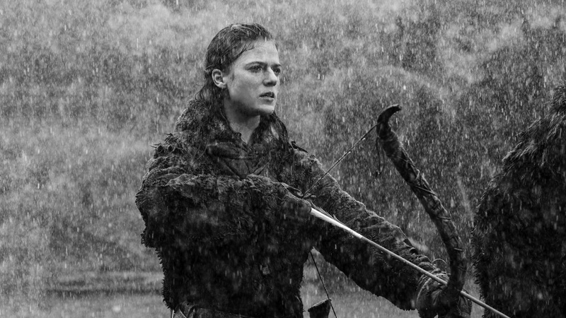 Game of Thrones, 1080P, monochrome, Ygritte, Rose Leslie