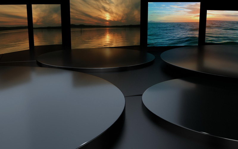 beach, 2K, sunset, digital art, painting, superb, 2560x1600, sunsets, panel