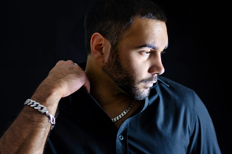 button, male, button up, contemplation, beard, males, adults only, handsome, guy, portrait, hairstyle, front view, only Men, 4K, indoors, real people