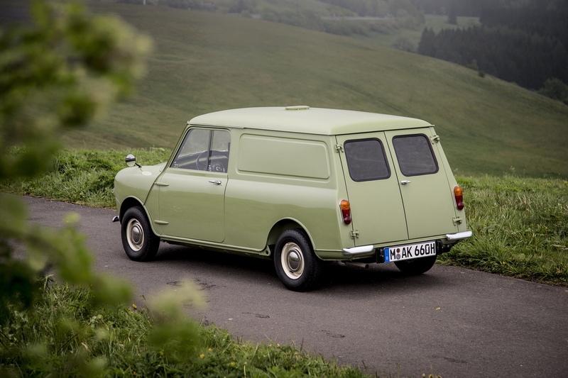 austin, 1960, mini, classic, ado15, van, 4K
