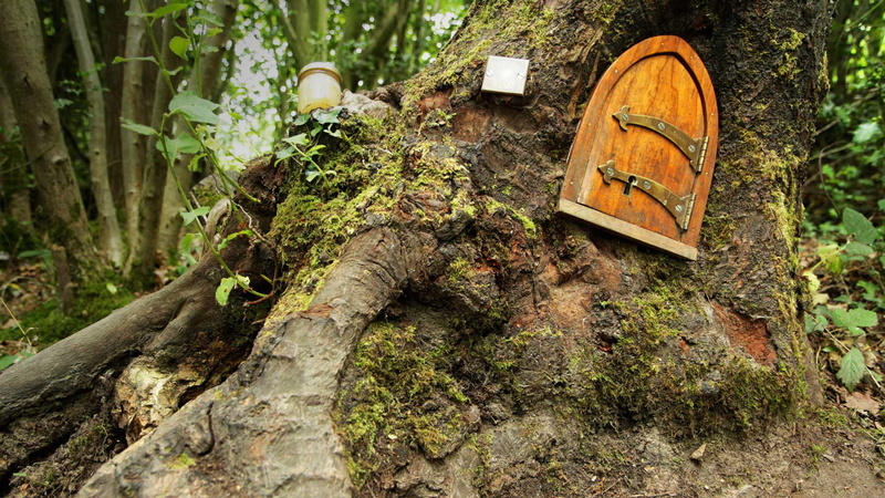 1080P, house, Ashdown Forest, the door, England, Winnie The Pooh, East Sussex, tale, forest