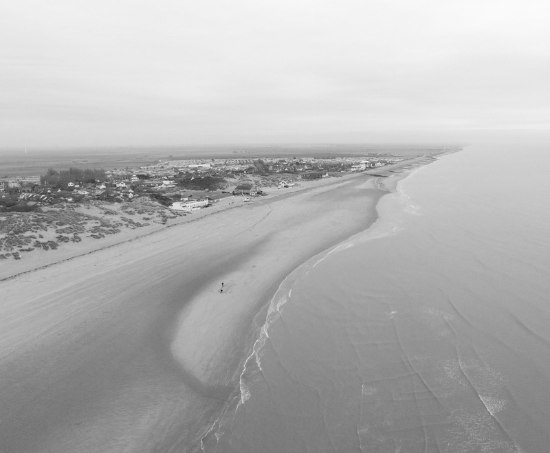 tranquility, coast, shoreline, aerial view, grayscale, beauty in nature, soil, land, scenics - nature, sand, no people, nature, scenery, drone photo, tranquil scene