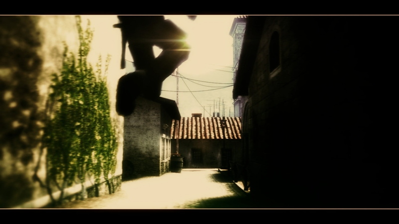 building, architecture, one person, artwork, leafed, sunlight, footpath, alley, direction, nature, 1080P, city, Counter-Strike: Source, built structure