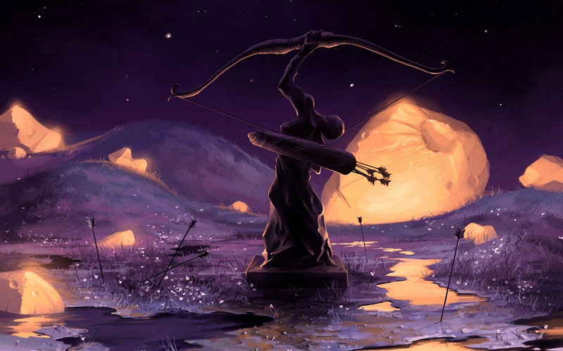 1080P, stature, man, fantasy, bow