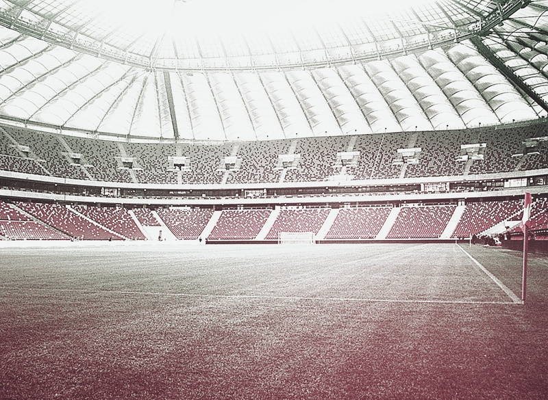 low angle view, architecture, curve, competition, empty, travel, retocado, field, no people, building exterior, day, nature, pattern, ceiling, estadio