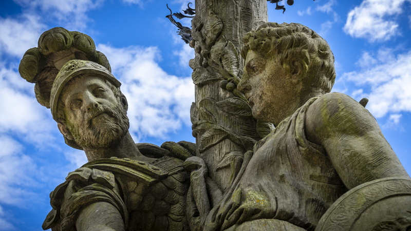 5K, no people, art and craft, nature, stature, sculpture, angel, memorial, art, figure, human representation, the past, history, male likeness, creativity