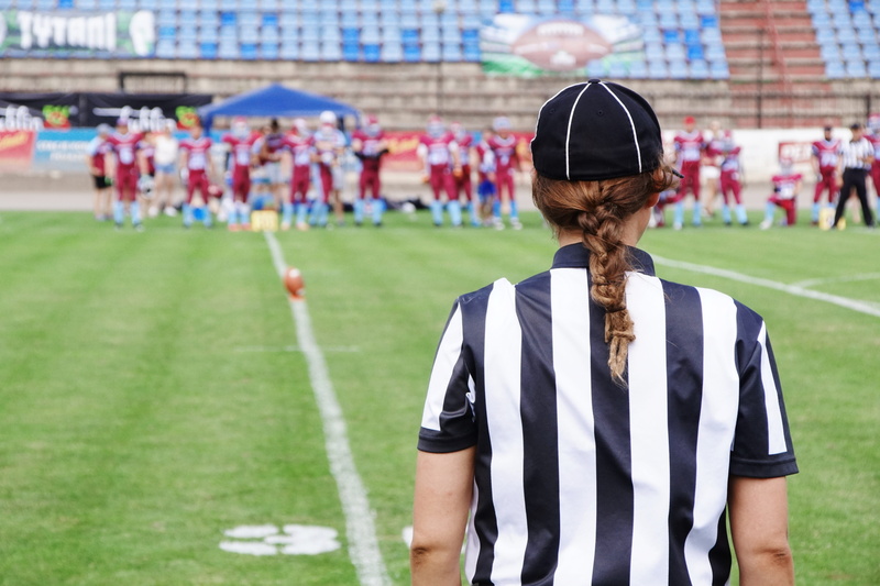 rear view, nature, match, hairstyle, land, coach, 5K, crowd, team, uniform, real people, teenager, american football, group of people, male, cap, playing field