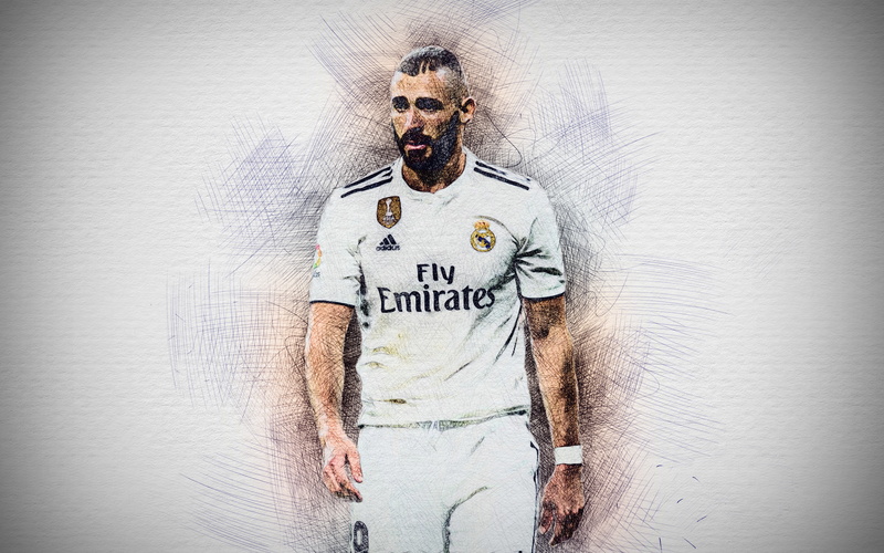 Karim Benzema, French, 4K, Soccer, Real Madrid C.F.