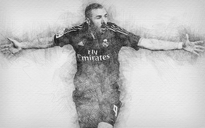 Real Madrid C.F., 4K, French, Karim Benzema, Soccer