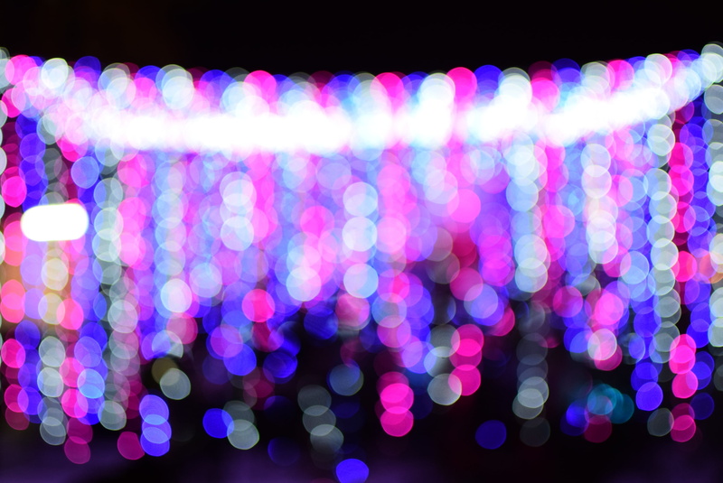 illuminated, close-up, christmas, abstract backgrounds, bright, pattern, defocused, abstract, backgrounds, pink color, light - natural phenomenon, motion