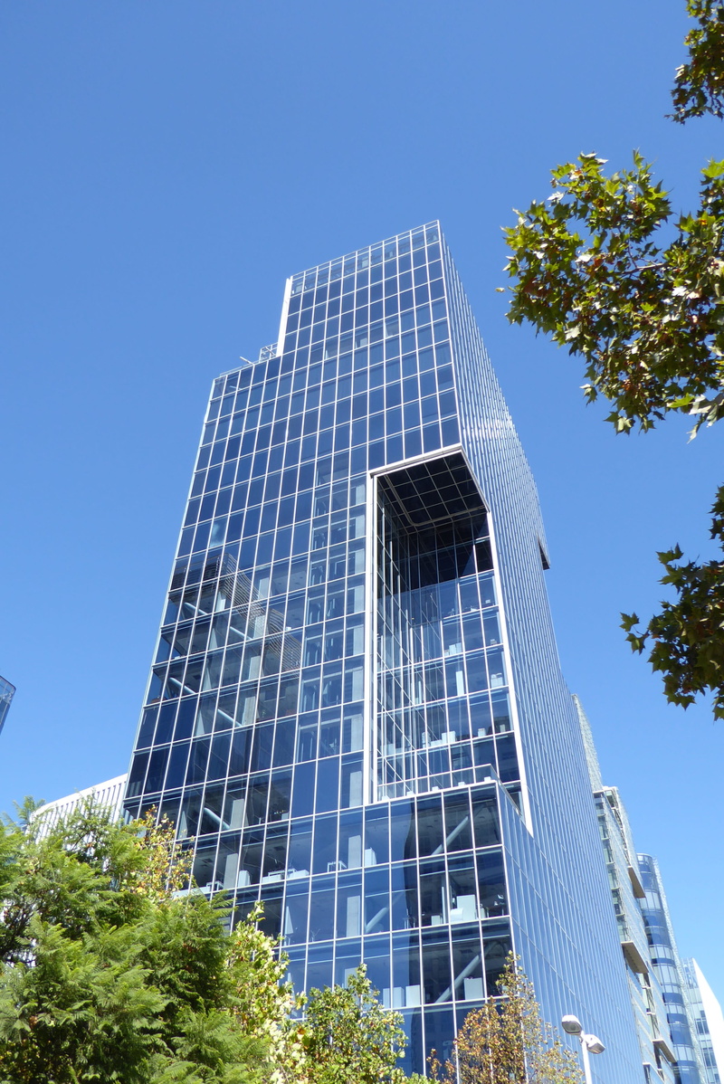 modern, tree, plant, skyscraper, no people, building exterior, clear sky, office, office building exterior, santiago de chile, glass, architecture, 4K