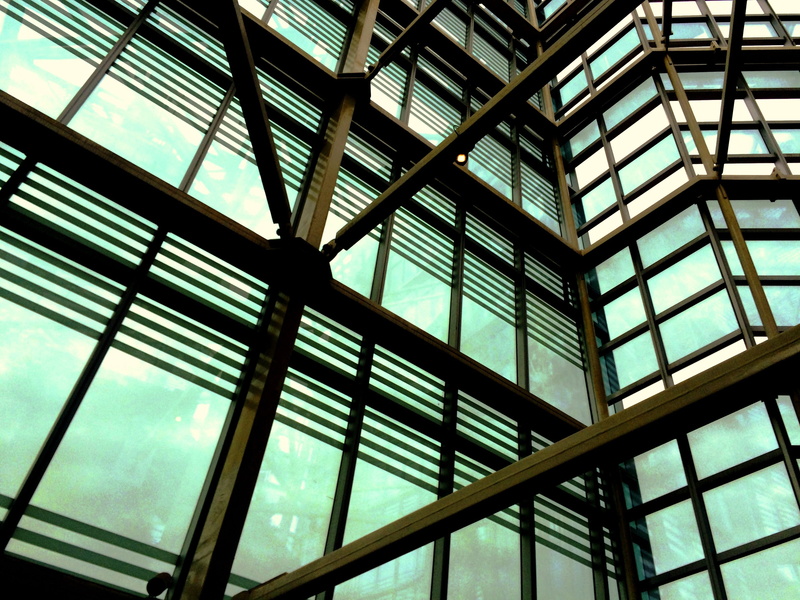building, pillars, day, waterfront, architecture, full frame, cloud - sky, 2K, transparent, sky, built structure, window, modern, pattern, low angle view