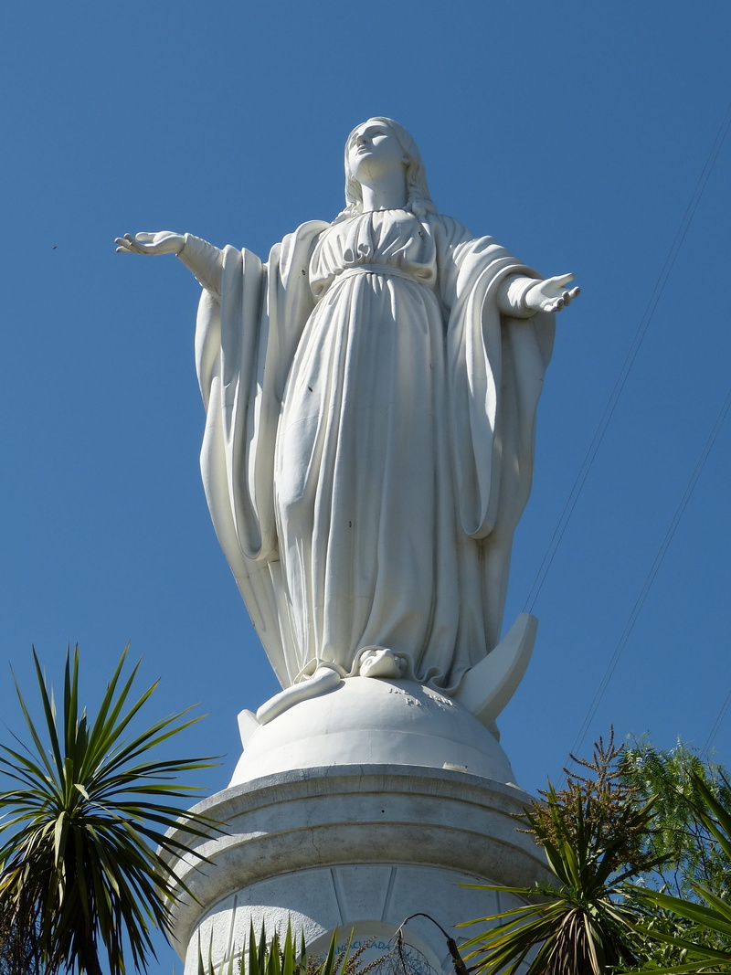craft, art and craft, human representation, travel destinations, madonna, outdoors, representation, no people, santiago, tree, male likeness, Figure, bless