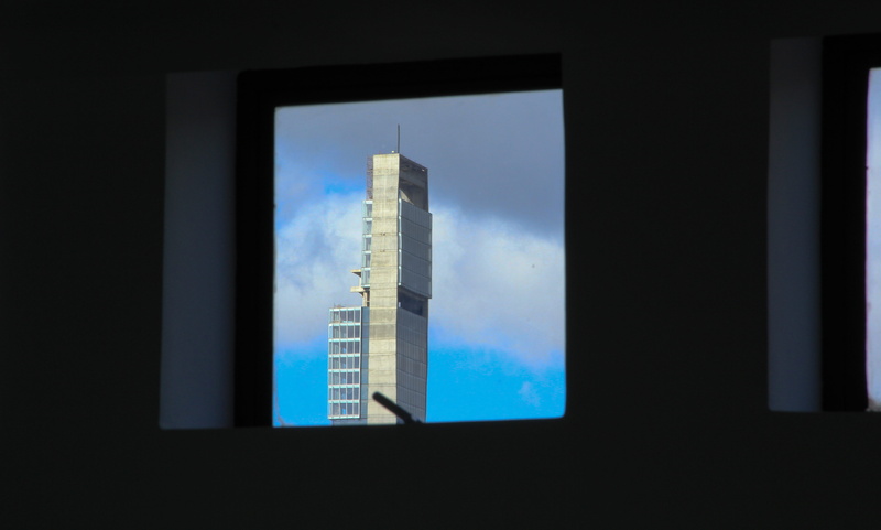 town, outdoors, rise, office building exterior, sky, glass - material, display, bacatá, urban, bogotá, nature, rascacielos, throught, city, gray, built structure