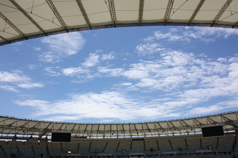 sky, cloud - sky, beauty in nature, nature, Brazil, 4K, Stadium, no people, sunlight, building exterior, outdoors, environmental conservation, built structure
